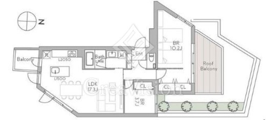 グランデュオ千歳船橋7 (GranDuo Chitosehunabashi7)　301号室　間取り