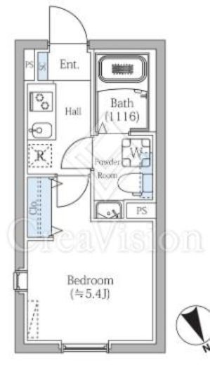 エスジーコート学芸大学　405号室　間取り