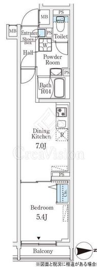 ロスアルコス千駄木　201号室　間取り