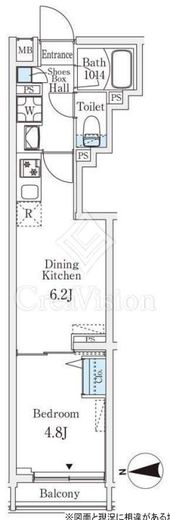 ロスアルコス千駄木　306号室　間取り