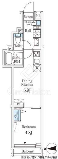ロスアルコス千駄木　307号室　間取り