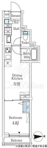 ロスアルコス千駄木　403号室　間取り