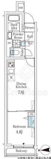 ロスアルコス千駄木　405号室　間取り