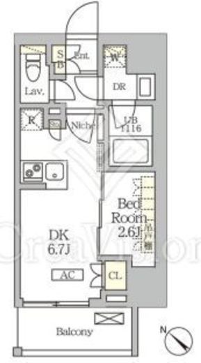 ARKMARK大塚 (アークマーク大塚)　602号室　間取り