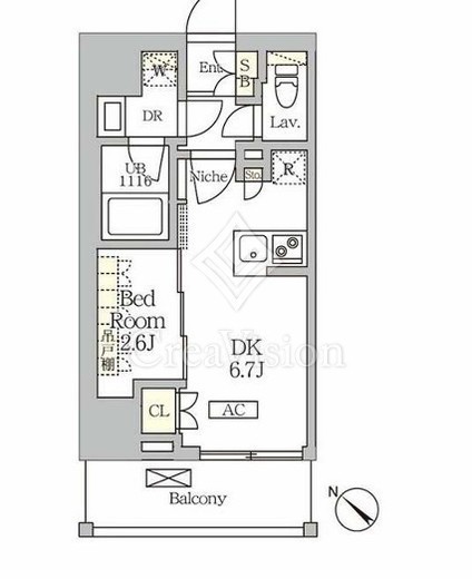 ARKMARK大塚 (アークマーク大塚)　802号室　間取り
