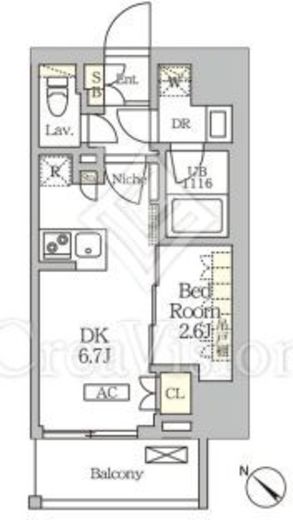 ARKMARK大塚 (アークマーク大塚)　901号室　間取り