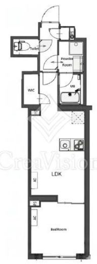 CREATIF東日暮里 (クレアティフ東日暮里)　402号室　間取り
