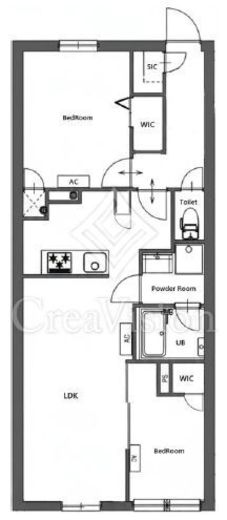 CREATIF東日暮里 (クレアティフ東日暮里)　502号室　間取り