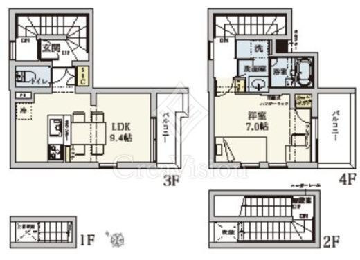 エストラルゴ代々木上原　302号室　間取り
