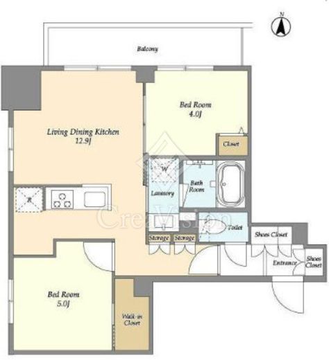 ドゥーエ両国Ⅳ　303号室　間取り