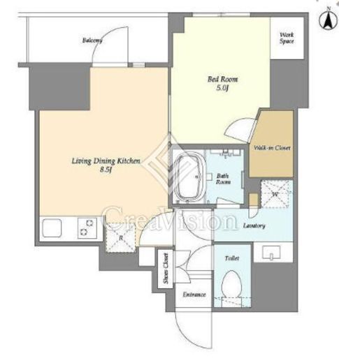 ドゥーエ両国Ⅳ　404号室　間取り