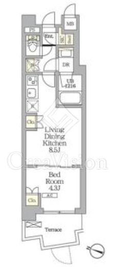 AIFLAT明大前　103号室　間取り