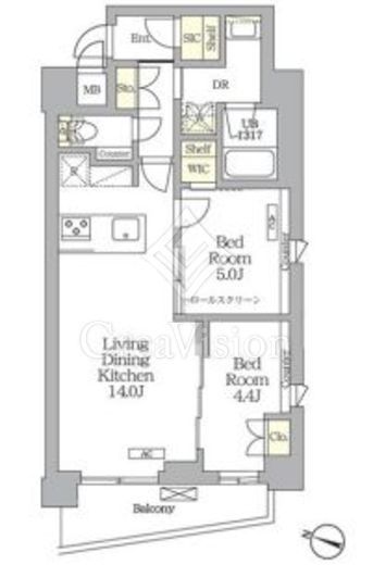 AIFLAT明大前　201号室　間取り