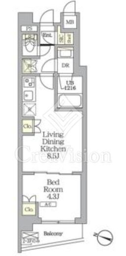 AIFLAT明大前　303号室　間取り