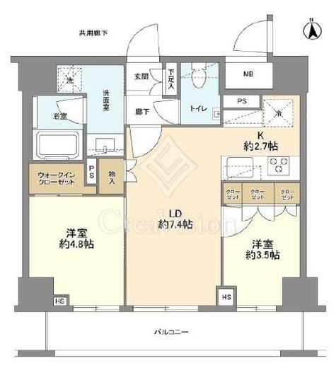オープンレジデンシア御徒町　1002号室　間取り