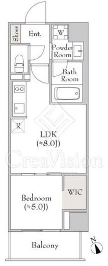 ルミーク門前仲町　402号室　間取り