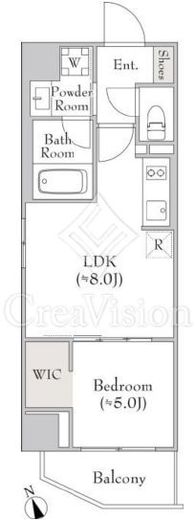 ルミーク門前仲町　901号室　間取り