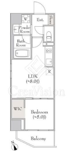 ルミーク門前仲町　401号室　間取り