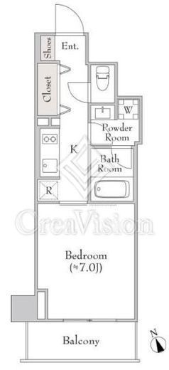 ルミーク門前仲町　903号室　間取り