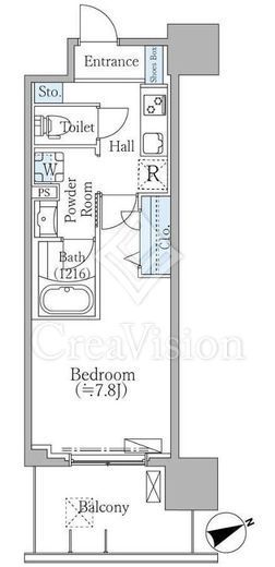 PRIME SQUAREIII　302号室　間取り