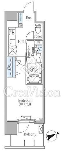 PRIME SQUAREIII　403号室　間取り