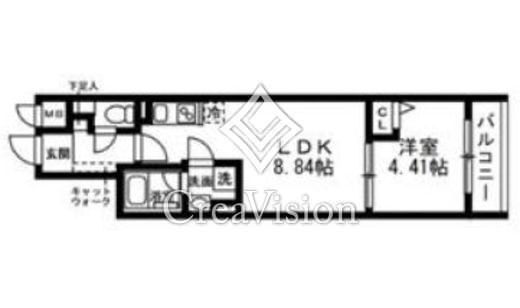 SOLASIAresidence武蔵小山　202号室　間取り