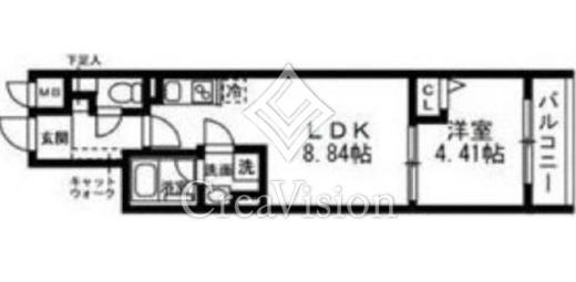 SOLASIAresidence武蔵小山　304号室　間取り