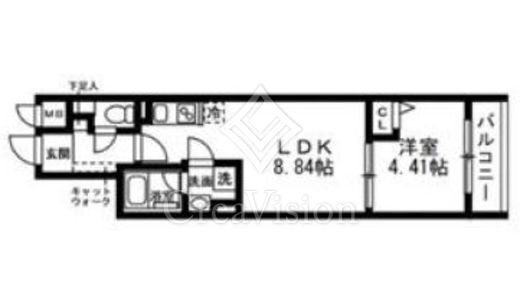 SOLASIAresidence武蔵小山　402号室　間取り