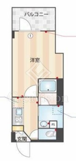 ES-Grande門前仲町　203号室　間取り