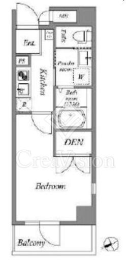 ES-Grande門前仲町　501号室　間取り