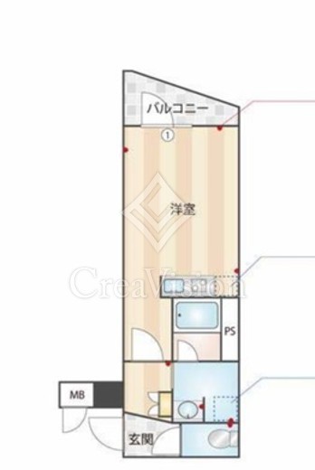 ES-Grande門前仲町　603号室　間取り