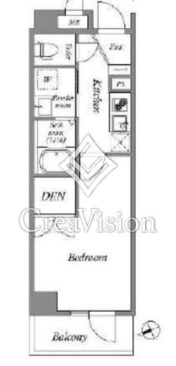 ES-Grande門前仲町　702号室　間取り
