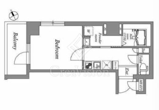 ES-Grande門前仲町　204号室　間取り