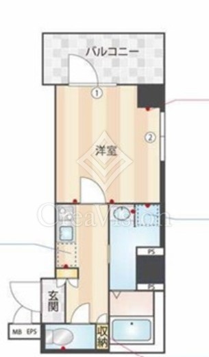 ES-Grande門前仲町　204号室　間取り