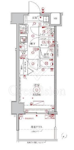 クレイシアIDZ横浜NORTHベイフロントヒルズ　101号室　間取り
