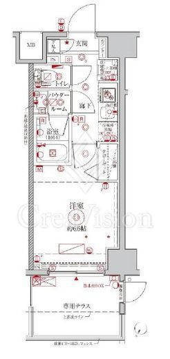 クレイシアIDZ横浜NORTHベイフロントヒルズ　102号室　間取り