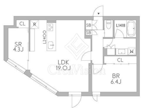 グランデュオ中野7 (GranDuo Nakano7)　102号室　間取り