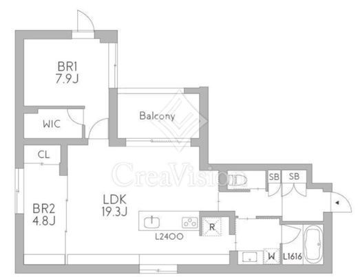 グランデュオ中野7 (GranDuo Nakano7)　103号室　間取り