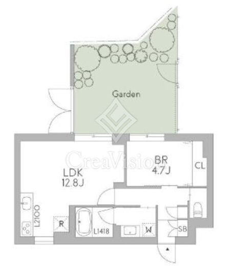 グランデュオ中野7 (GranDuo Nakano7)　104号室　間取り