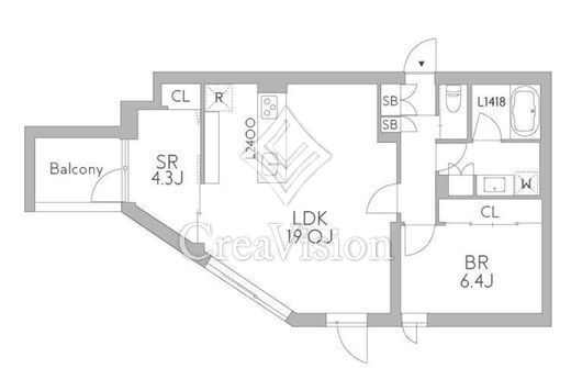 グランデュオ中野7 (GranDuo Nakano7)　202号室　間取り