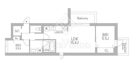 グランデュオ中野7 (GranDuo Nakano7)　205号室　間取り