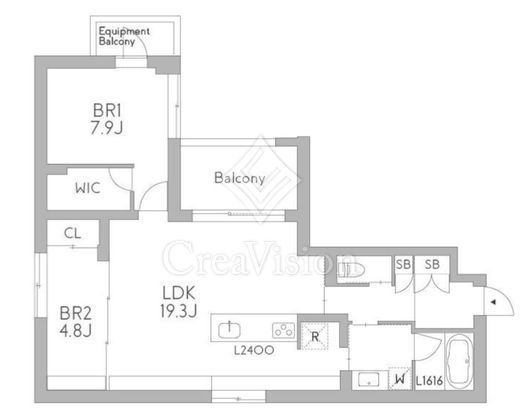 グランデュオ中野7 (GranDuo Nakano7)　303号室　間取り