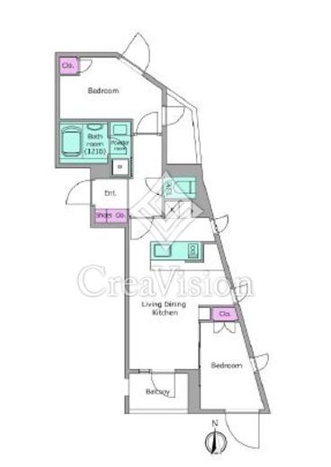 リヴ アン フルール　305号室　間取り