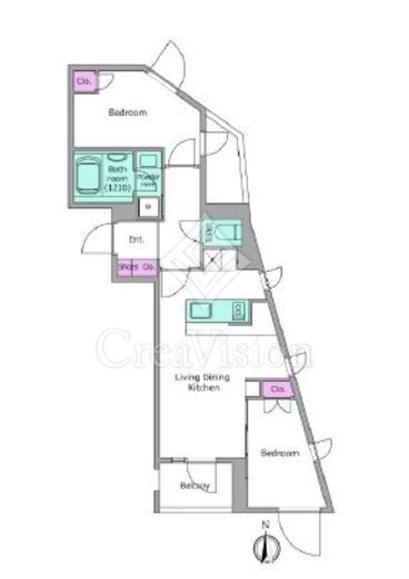 リヴ アン フルール　403号室　間取り