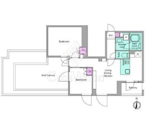 リヴ アン フルール　501号室　間取り