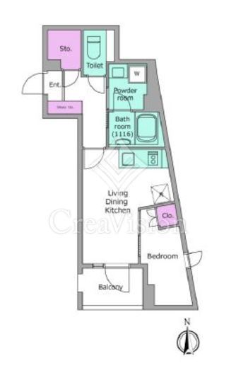 リヴ アン フルール　502号室　間取り