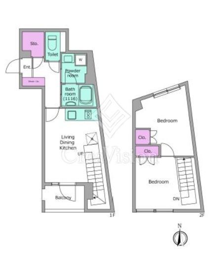 リヴ アン フルール　602号室　間取り