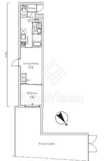 S.E.S　101号室　間取り