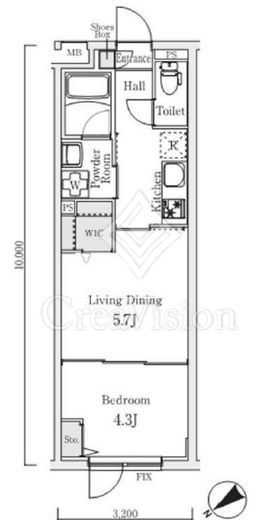 S.E.S　103号室　間取り