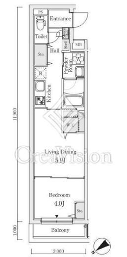 S.E.S　202号室　間取り